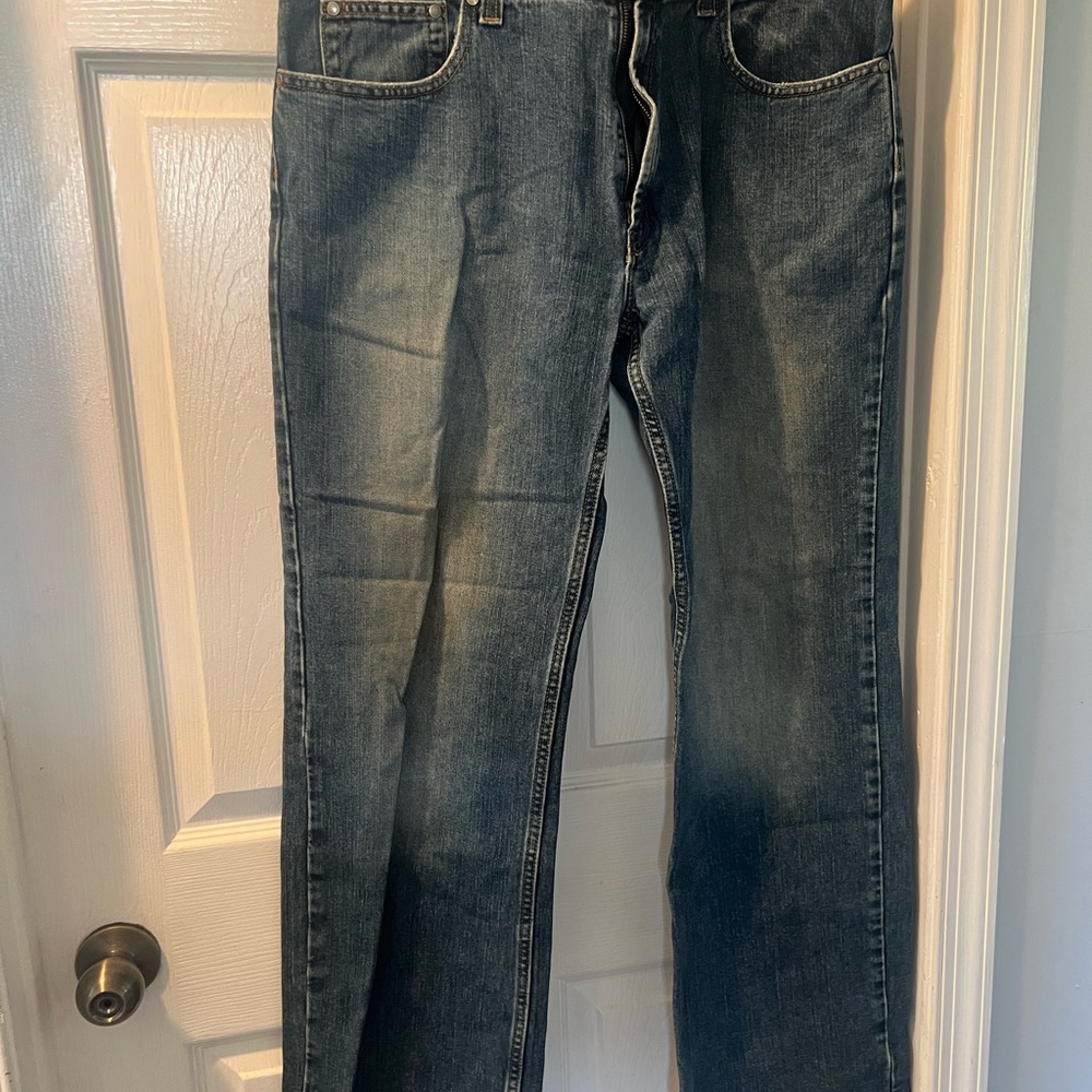 Perry Ellis Blue Straight-Leg Jeans